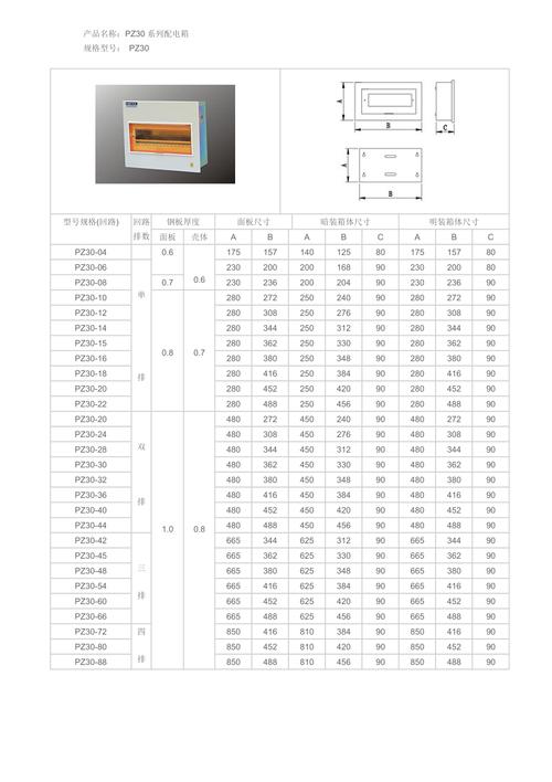 南京低压配电箱尺寸规格